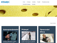 Tablet Screenshot of kovax.cz